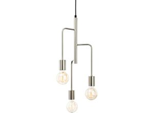 5036797158339 - Firstlight Products - Firstlight Roxy - 3 Light Cluster Anhänger aus gebürstetem Stahl E27