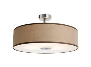 5036797158889 - Firstlight Products - Firstlight Madison - 3 Light Semi Flush Light Taupe E27