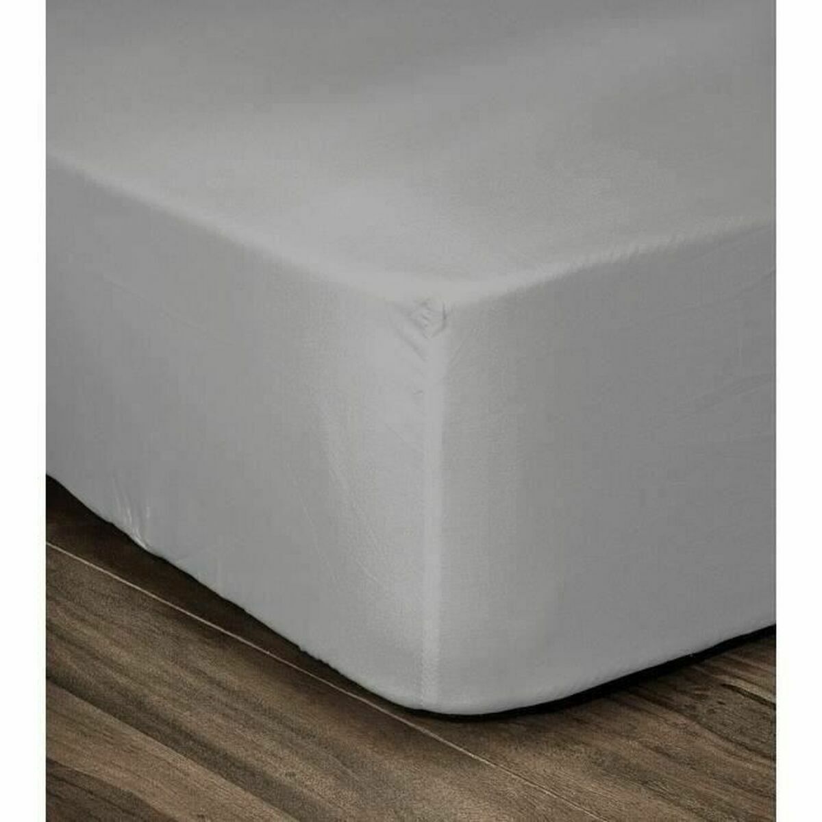 5037632620172 - Fitted bottom sheet Grey Light grey Double bed 180 x 200 cm