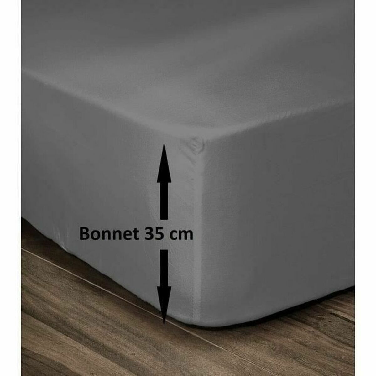 5037632620189 - Fitted bottom sheet 180 x 200 Dark grey 180 x 200 cm (Double bed) 5037632620189 - Fitted bottom sheet 180 x 200 Dark grey 180 x 200 cm (Double bed)