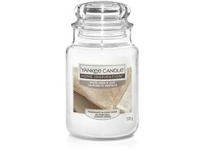 5038581028910 - Yankee Candle Duftkerze Großes Glas White Linen & Lace 538 g weiß