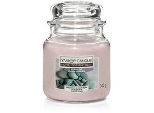 5038581029030 - Yankee Candle Duftkerze Mittleres Glas Stony Cove 340 g grau