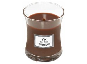 5038581103167 - Woodwick - Mini Stundenglas Duftkerze Stone Washed Suede