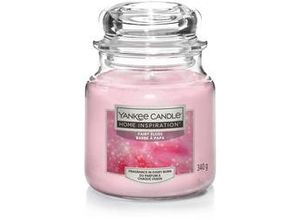 5038581110035 - Yankee Candle Duftkerze Mittleres Glas Fairy Floss 340 g rosa