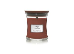 5038581121444 - Woodwick - smoked walnut & maple mini hourglass 85G