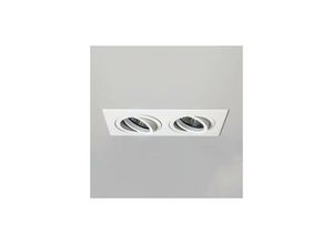 5038856057102 - Taro - 2 Light Twin verstellbares Einbau-Downlight Matt White Brandschutzklasse GU10 - Astro