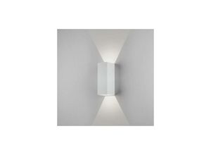 5038856079913 - Astro Oslo 255 - led 1 Light Outdoor Large Up Down Wandleuchte Strukturiert Weiß IP65