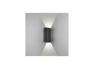 5038856079920 - Astro Dunbar 255 - led 1 Light Outdoor Large Up Down Wandleuchte Strukturiert Schwarz IP65