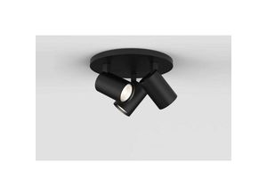 5038856103427 - Astro Lighting - Astro Ascoli Triple Round - Dreifacher runder Scheinwerfer Matt Black GU10