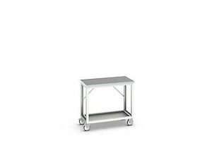 5039350029015 - Mobile Werkbank Bott verso Linoleum-Platte 1 Ablageboden mit Querstrebenset B 1000 x T 600 x H 930 mm RAL 7035 Lichtgrau