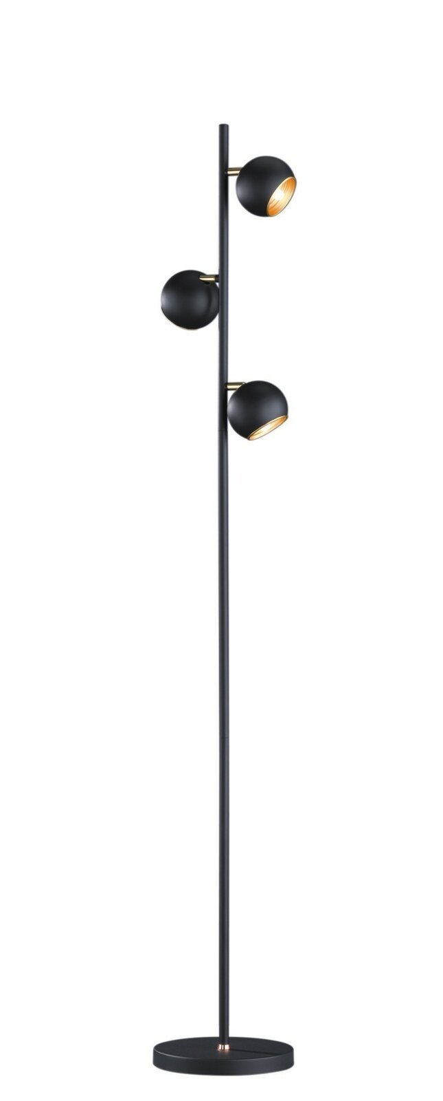 5045579652927 - Dulaney Leselampe 3 Lampen 155cm - Schwarz