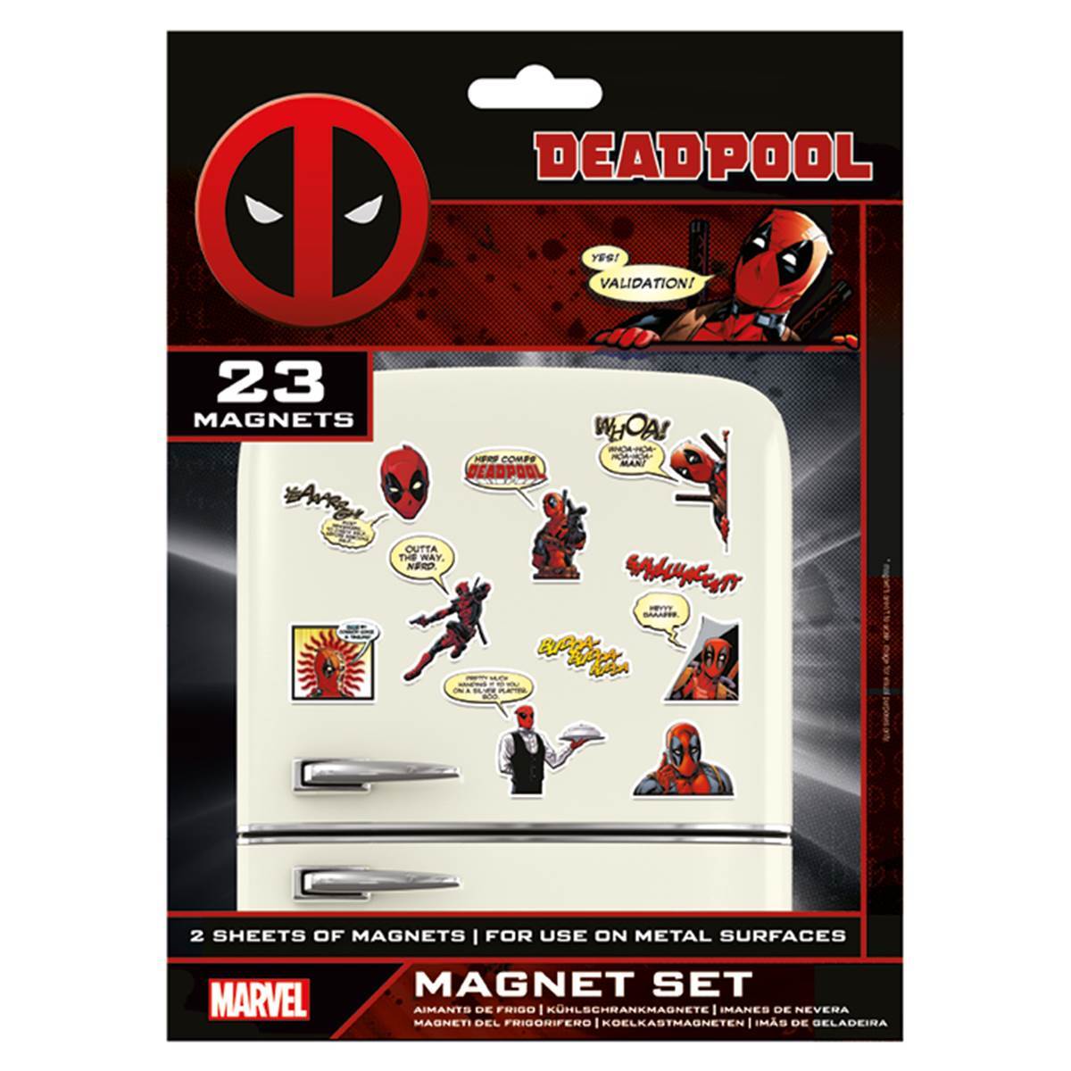 5050293650845 - 23er Pack Magneten Marvel Deadpool Comic