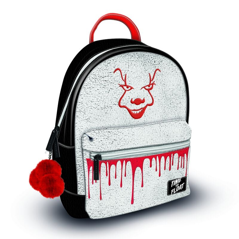 5050293868950 - Pennywise Mini-Rucksack weiß schwarz rot 5050293868950 - Pennywise Mini-Rucksack weiß schwarz rot