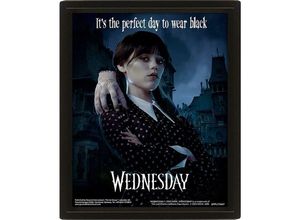 5050574038041 - - Wednesday 3D Poster Perfect Day 3-D Lentikular-Poster im Rahmen