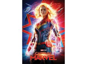 5050574344630 - Grupo Erik - Captain Marvel Poster Higher Further Faster