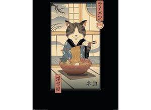 5050574348003 - Vincent Trinidad Poster Neko Ramen Ukiyoe