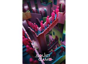 5050574350082 - - Squid Game Poster Crazy Stairs Netflix