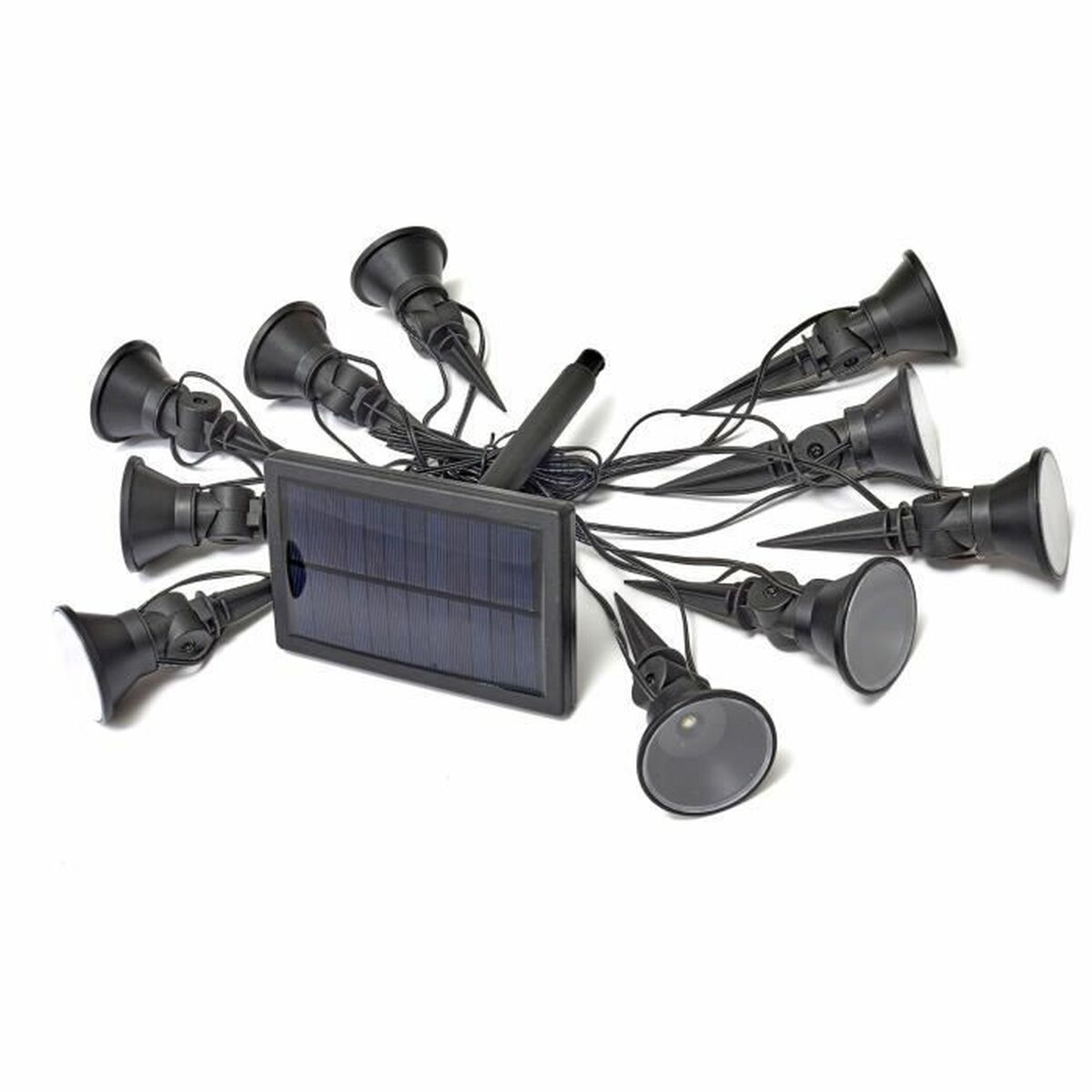 5050642077118 - LED-Lichterkette Multispot 10-PK Solar Pflock 5 Lm