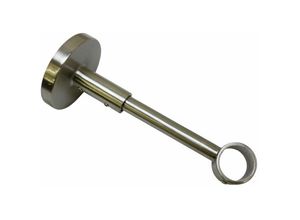 5050685111480 - Träger Wandträger geschlossen für Gardinenstange Gardinenstangenhalterungen Gr Länge 12 cm silberfarben (edelstahlfarben) Gardinenstangenhalter Serie Einzelprogramm Chicago Ø 20 mm