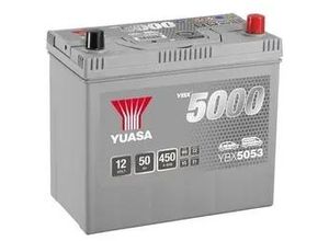 5050694029400 - YUASA YBX5000 - SMF 12V 50Ah 450A Starterbatterie für HONDA 31500-ST3-111-HE YBX5053