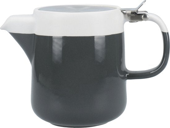 5050993348356 - Teekanne La Cafetière 420 Ml Keramik Grau Weiß