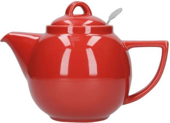 5050993356108 - Londoner Töpferei Teekanne Geo Filter Tasse 11 Liter Keramik Rot