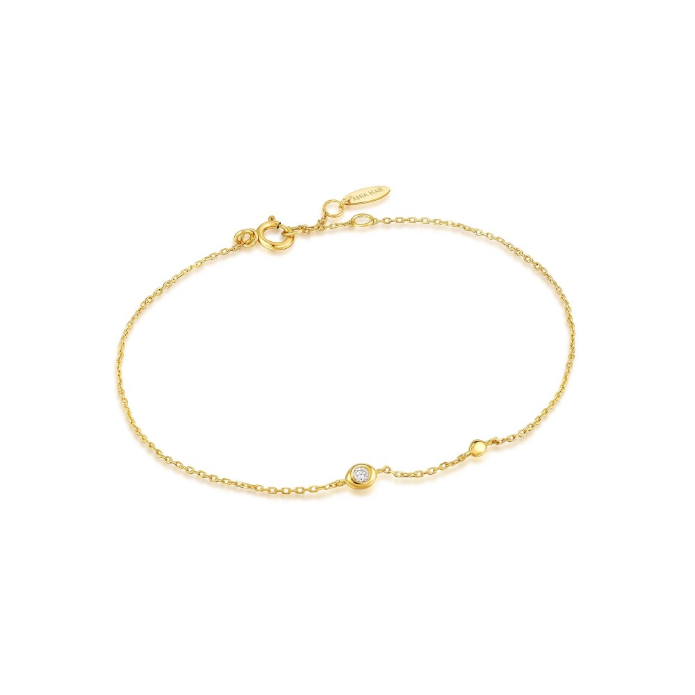 5052469008795 - ANIA HAIE Damen Armband 585er Gelbgold mit Diamant ca 003 Karat gold 185