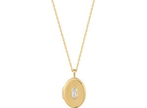 5052469010293 - ANIA HAIE Damen Kette mit Medaillon-Anhänger 925er Silber gold 50