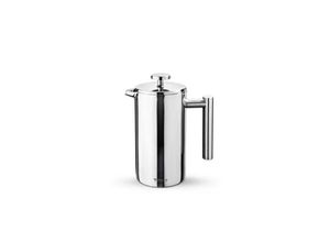 5052609510058 - WILMAX doppelwandige French Press aus Edelstahl – 350 ml elegante Kanne für Kaffee und Tee