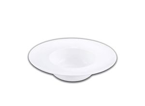 5052609911879 - Tiefer Teller für Nudeln 255 cm - Elegantes weißes Porzellan für jeden Anlass