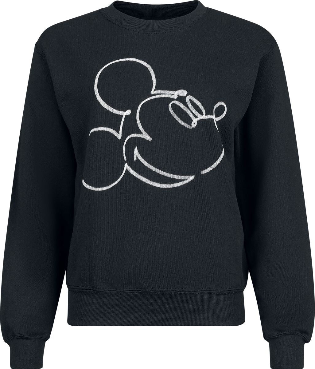 5052777049329 - Mickey Mono Sketch Sweatshirt schwarz in XL