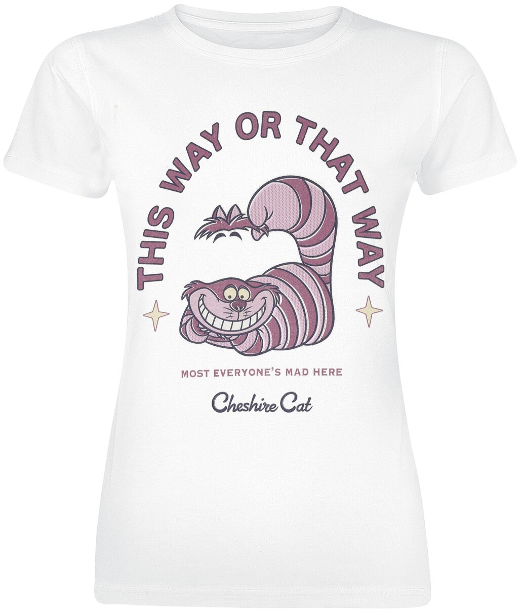5052777083248 - Grinsekatze - Cheshire Cat Everyones Mad T-Shirt weiß in XXL