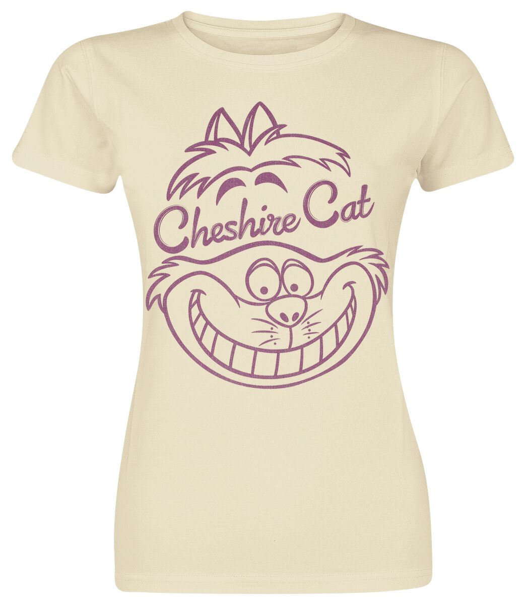 5052777083330 - Grinsekatze - Cheshire Cat Smile T-Shirt natur in M
