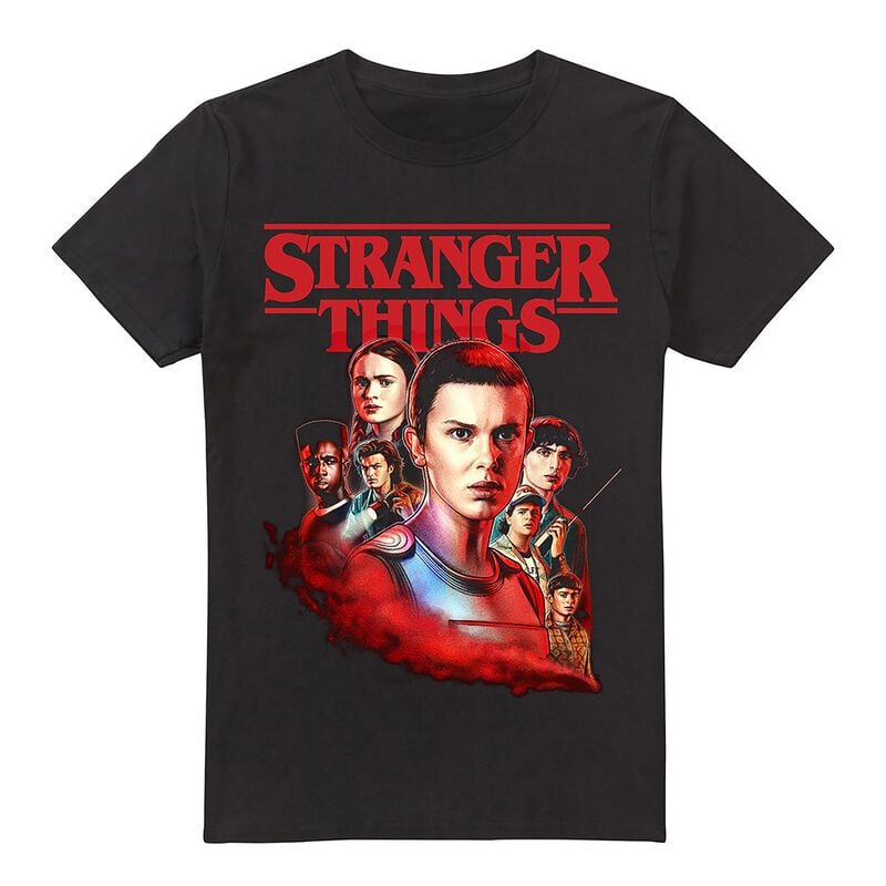5052777084252 - Hawkins Heroes Poster T-Shirt schwarz in XL