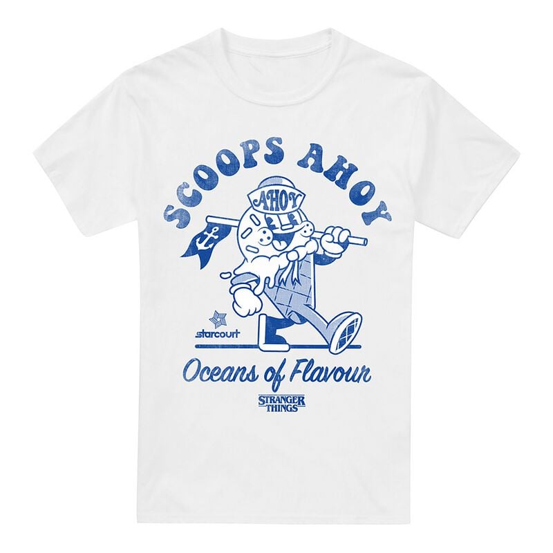 5052777084962 - Scoops Ahoy Retro T-Shirt weiß in L 5052777084962 - Scoops Ahoy Retro T-Shirt weiß in L
