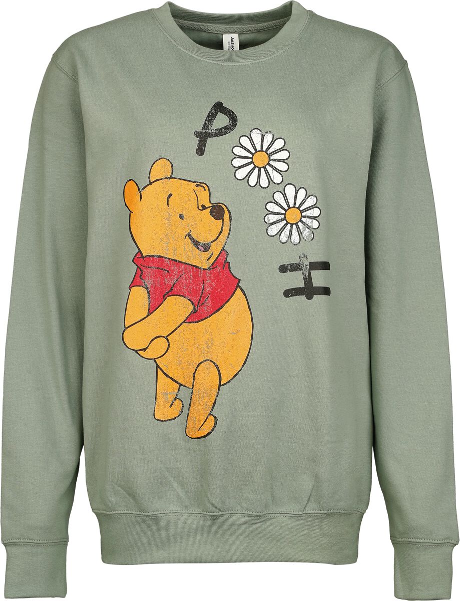 5052777174823 - Winnie The Pooh Winnie The Pooh Loves Nature Sweatshirt grün in XL