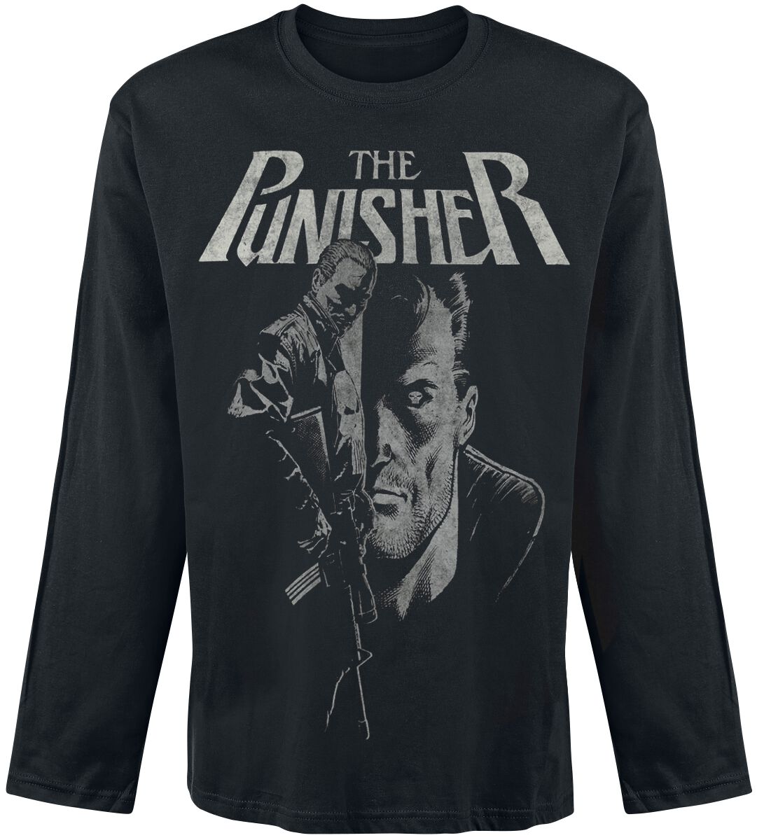 5052777641073 - Punisher Rifle Langarmshirt schwarz in XXL