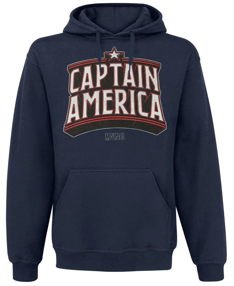 5052777683790 - Capiain America Arch Kapuzenpullover navy in S 5052777683790 - Capiain America Arch Kapuzenpullover navy in S