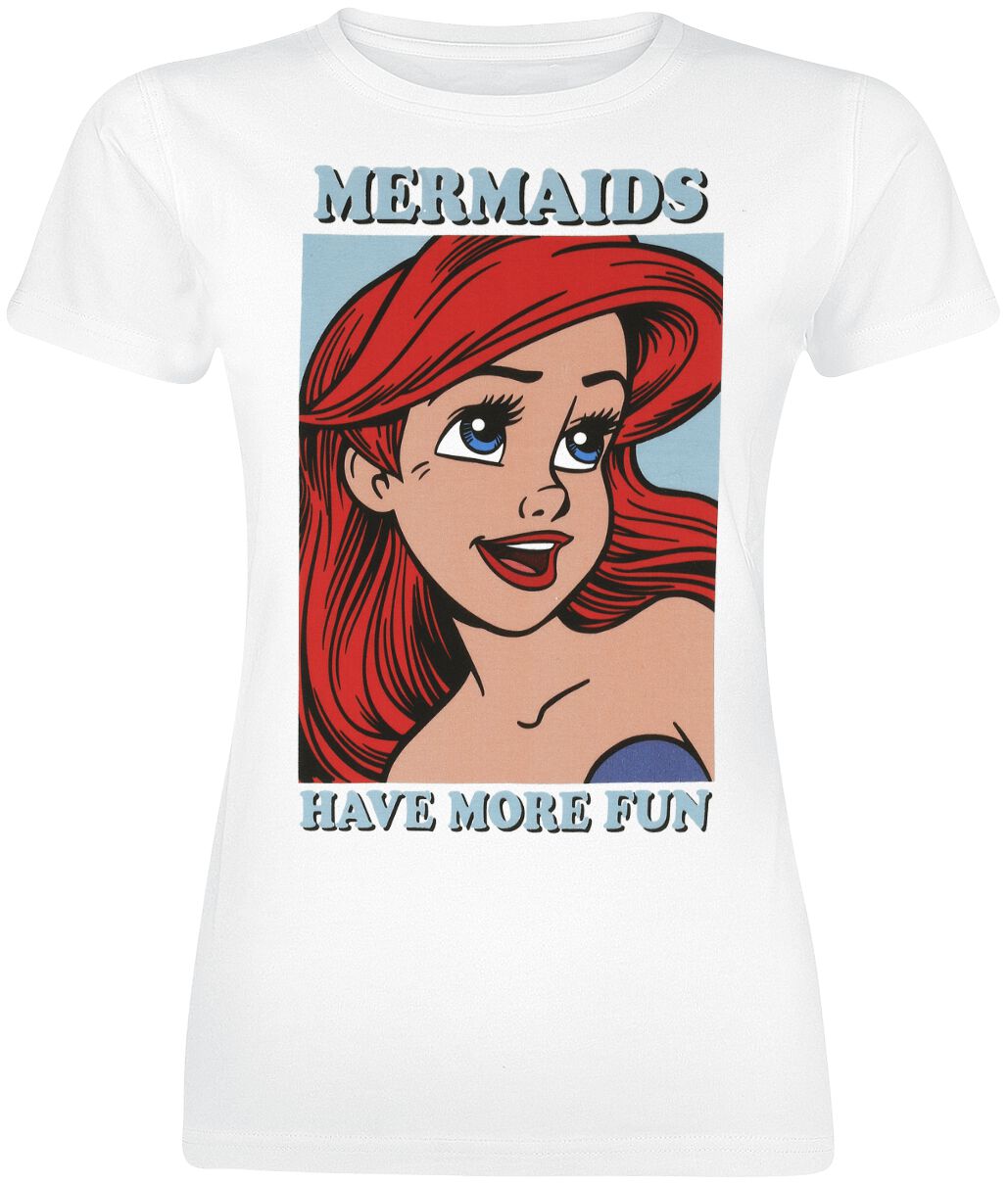 5052777786163 - The Little Mermaid Fun T-Shirt weiß in XXL