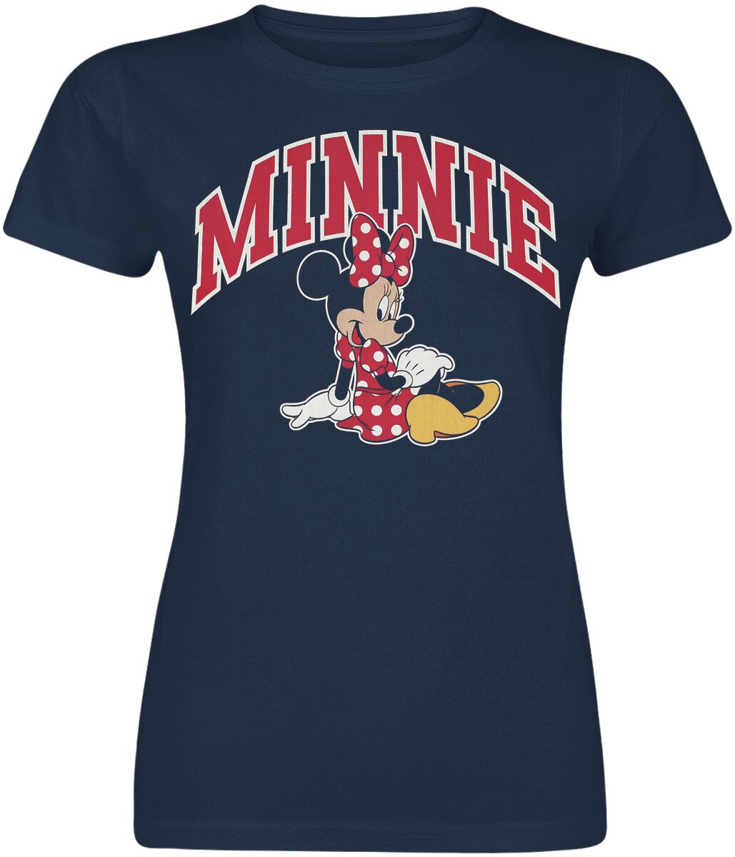 5052777786651 - Minnie Mouse Sitting T-Shirt navy in XL
