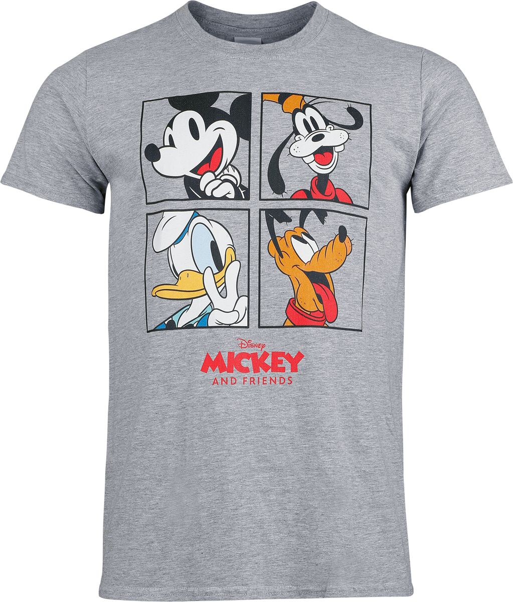 5052777786804 - Mickey And Friends Four Box T-Shirt hellgrau in XL