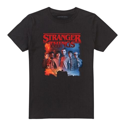 5052777831696 - Hawkins Creel House Poster T-Shirt schwarz in S