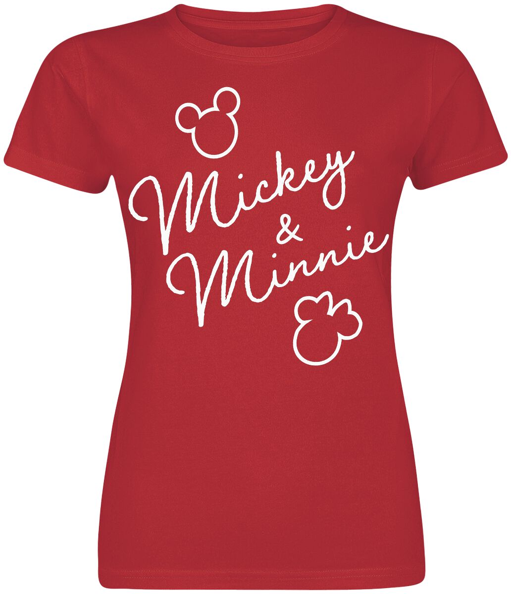 5052777948882 - Mickey & Minnie Classic Signatures T-Shirt rot in S