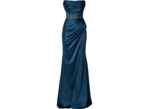 5053090494155 - MASCARA© LONDON Abendkleid lang Mesh-Einsätze für Damen blau 44