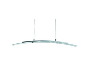 5053423021010 - Bar Lights - led Deckenpendelleuchte Licht Satin Silber Glas 4 gebogen - Searchlight