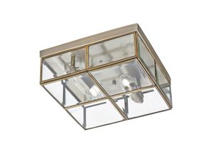 5053423023038 - Flush - Unterputzdecke 2 Licht Antik Messing E14 - Searchlight