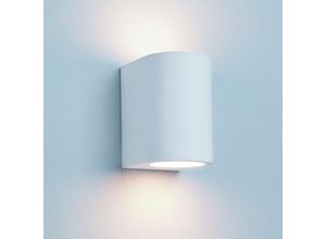 5053423023267 - Gypsum - 1 Light Up & Down Wandleuchte Paintable White Plaster G9 - Searchlight