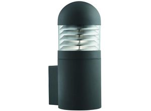 5053423043012 - Bronx - 1 Light Outdoor Große Wandleuchte Schwarz mit Polycarbonatschirm IP44 E27 - Searchlight