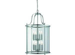 5053423058757 - Victorian Lanterns - 8 Licht Deckenlaterne Anhänger Chrom Glas Acht E14 - Searchlight