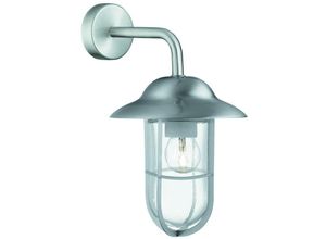 5053423058788 - Genoa - 1 Licht Outdoor Fisherman Dome Wandleuchte Edelstahl IP44Glas Laternen E27 - Searchlight